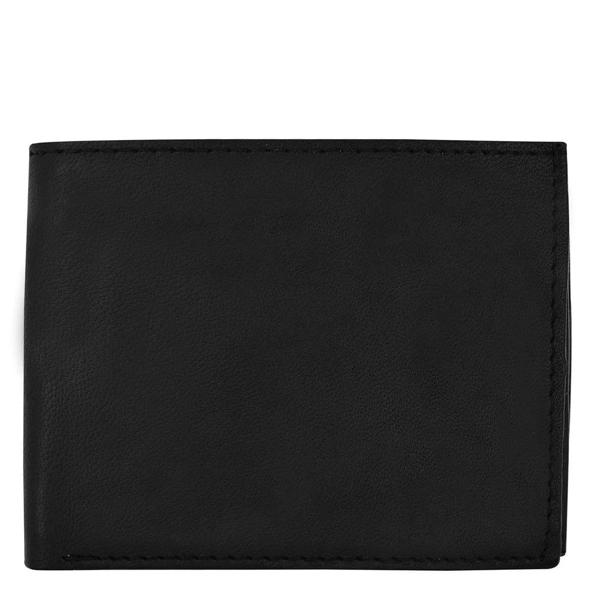 Men's ID Smooth Leather Bifold Wallet