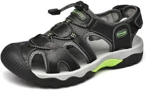 Men's Sport Sandals Outdoor Hiking Sandals Beach Shoes Closed Waterproof Sandals Lightweight Hiking Casual Sandals Water Shoes