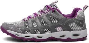 MIOKE Women's Lightweight Mesh Hiking Shoes Outdoor Running Trail Hiker Non-Slip Climbing Backpacking Shoes