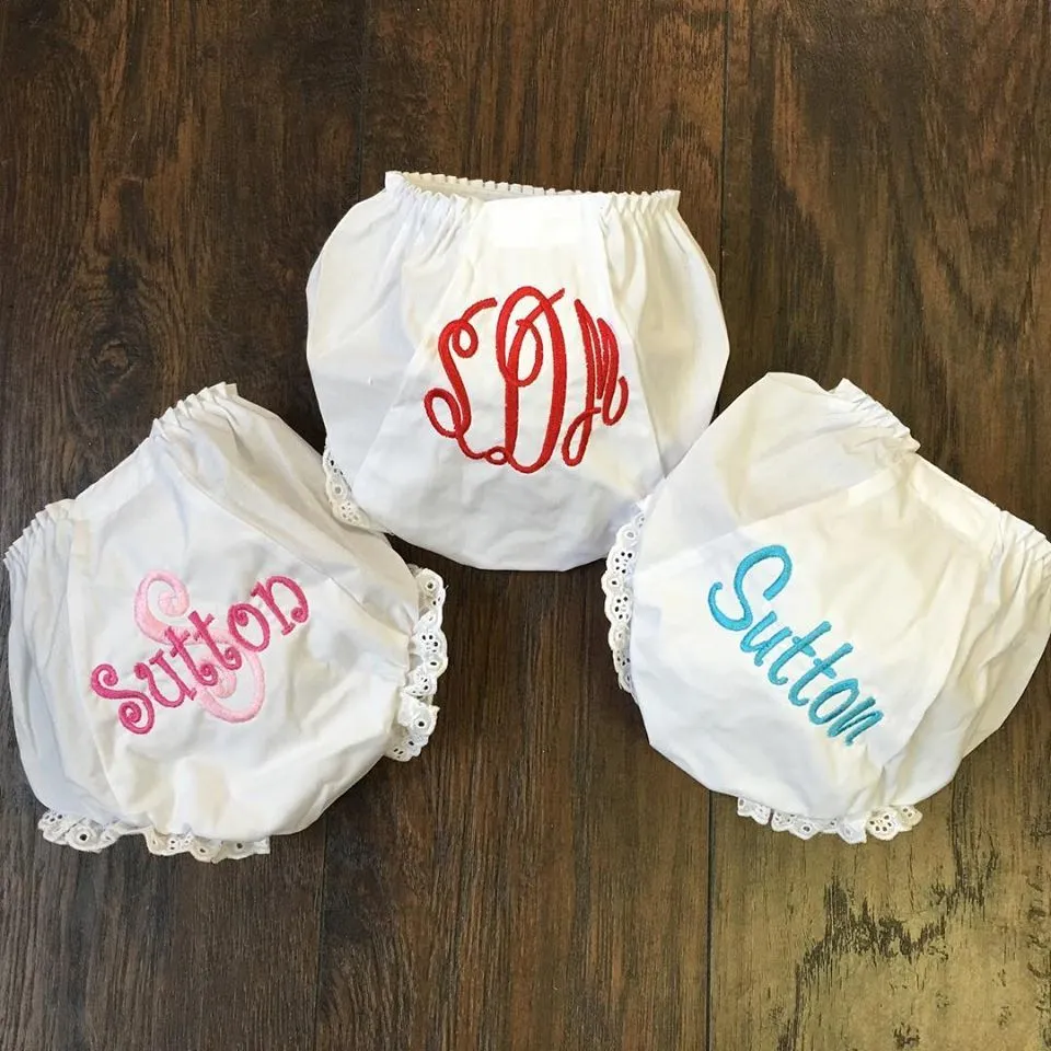Monogrammed Bloomers