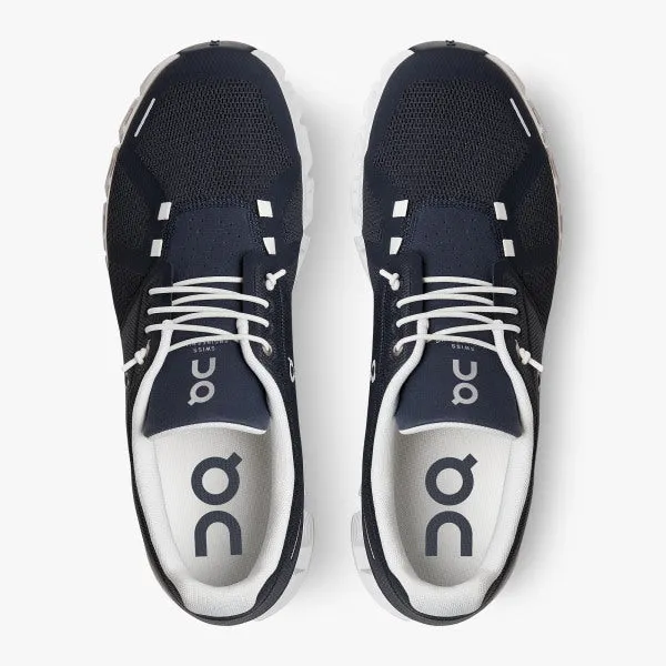 ON RUNNING CLOUD 5 MENS BLACK/WHITE