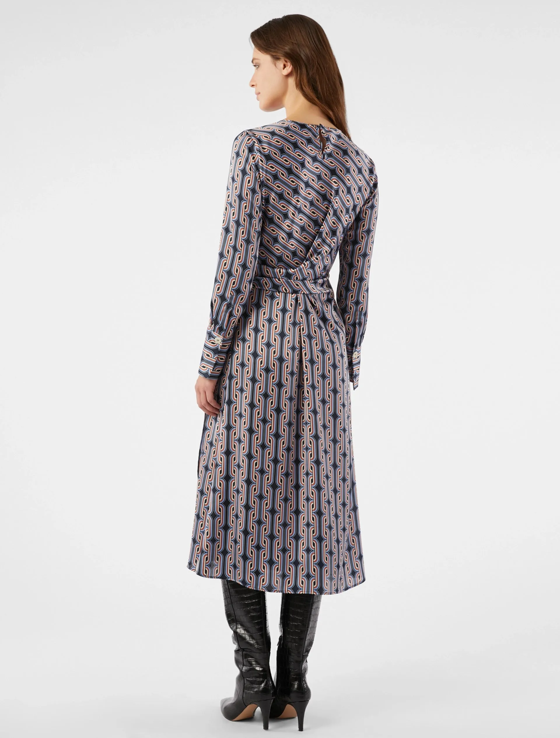 Penny Black Laerte Chain Link Print Midi Dress