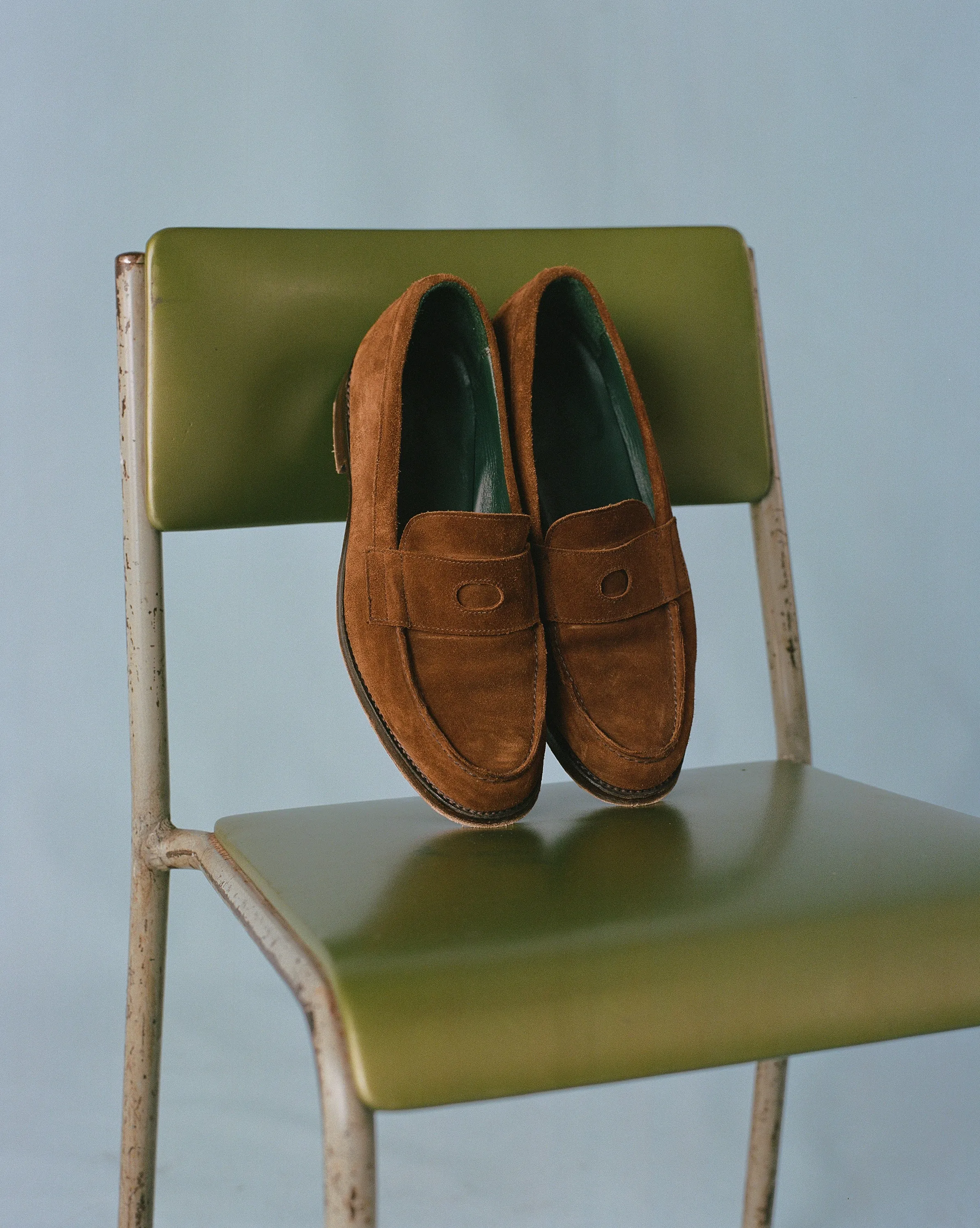 Snuff Suede Charles Goodyear Welted Penny Loafer