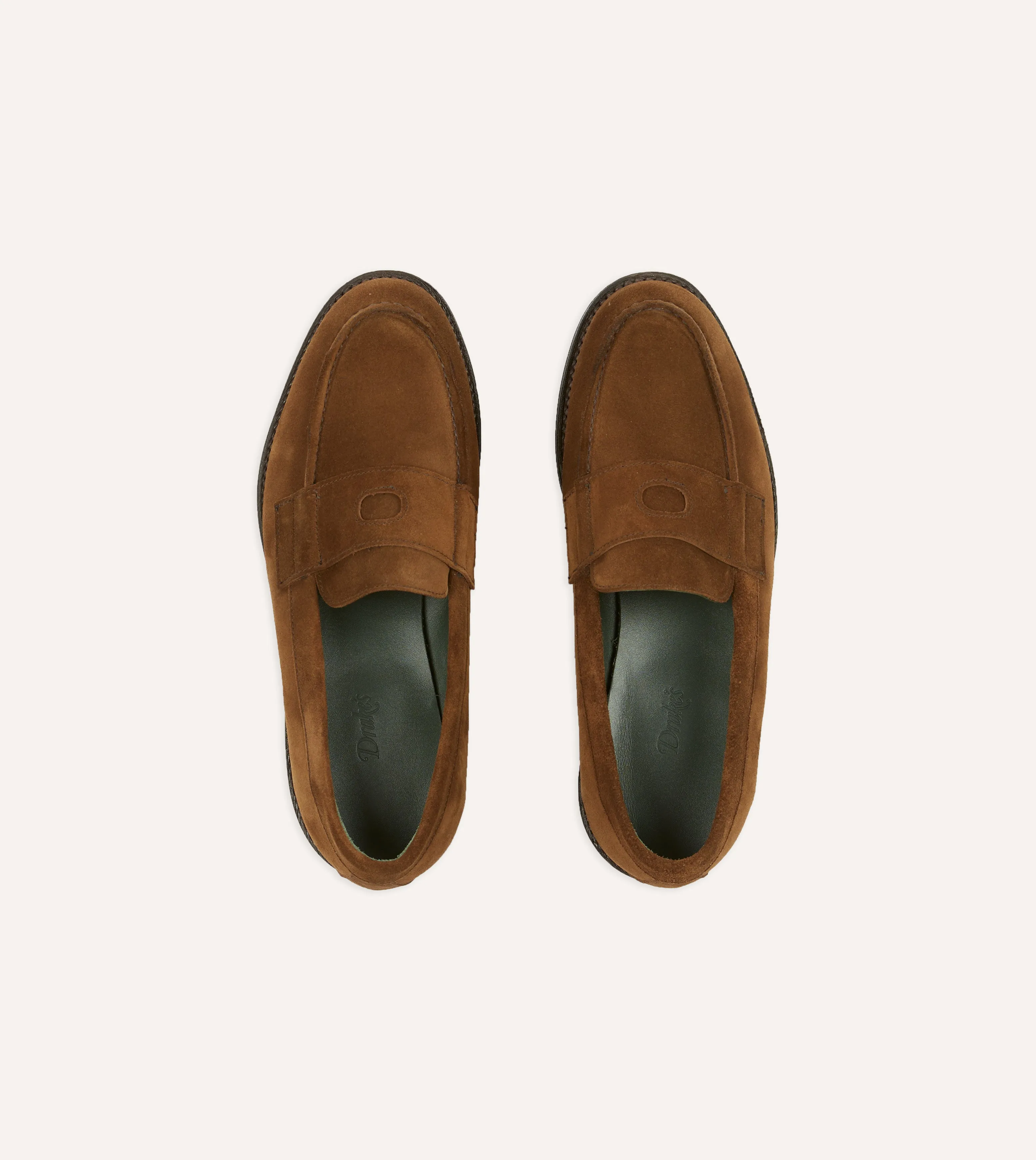 Snuff Suede Charles Goodyear Welted Penny Loafer