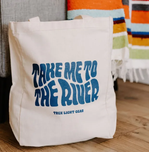 Take Me to the River Canvas Tote