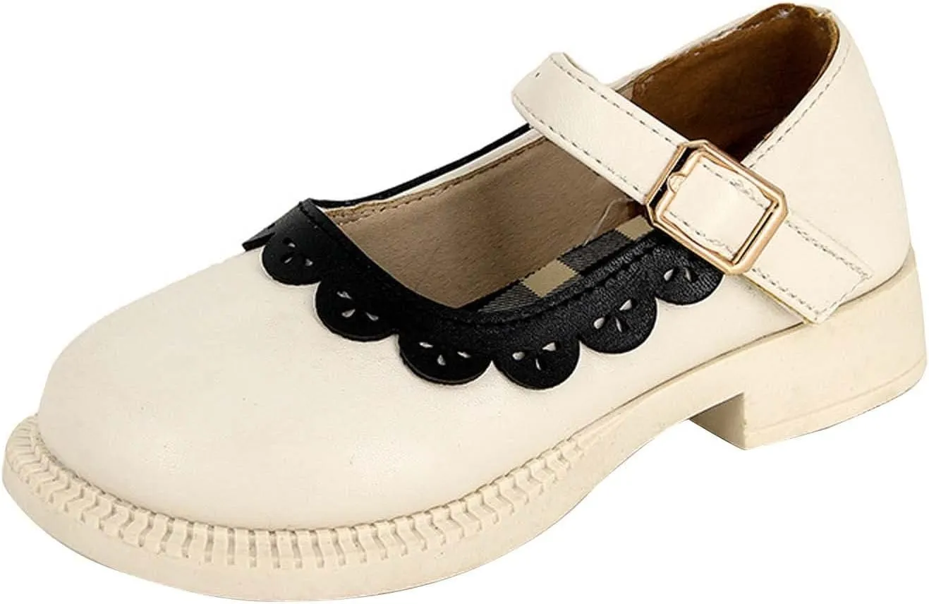 Toddler Little Child Girl's Leather Shoes Baby Soft Princess Shoes Little Girl Casual Shoes Infant Size 4 Shoes Girls