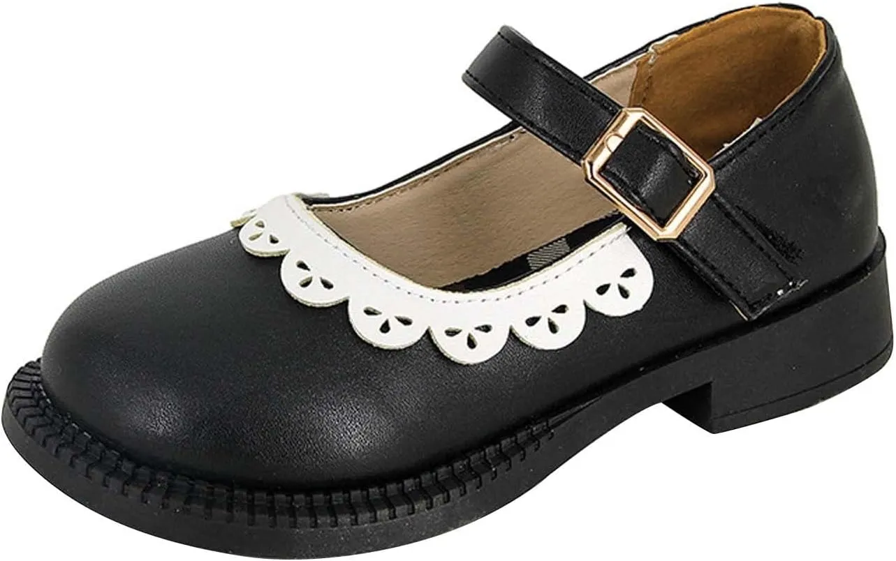 Toddler Little Child Girl's Leather Shoes Baby Soft Princess Shoes Little Girl Casual Shoes Infant Size 4 Shoes Girls