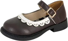 Toddler Little Child Girl's Leather Shoes Baby Soft Princess Shoes Little Girl Casual Shoes Infant Size 4 Shoes Girls