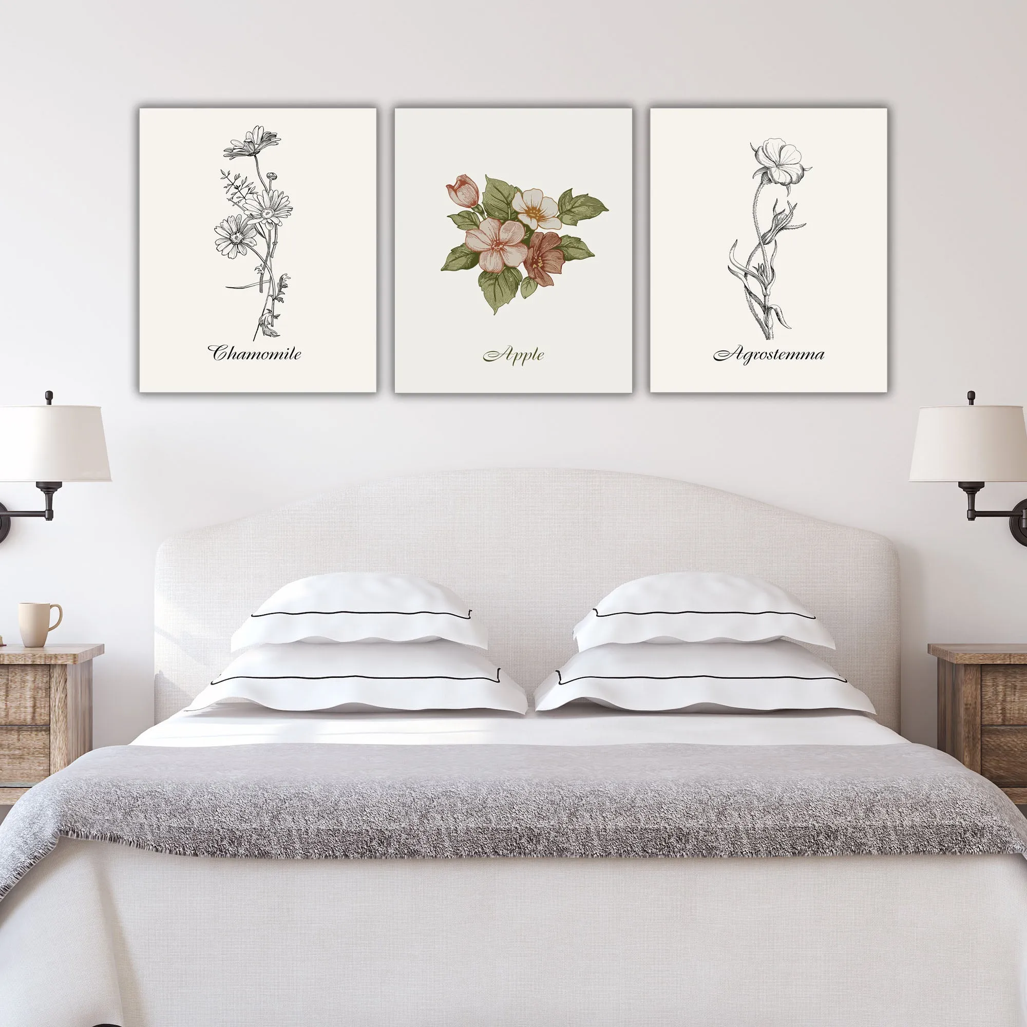 Vintage Floral Canvas Prints