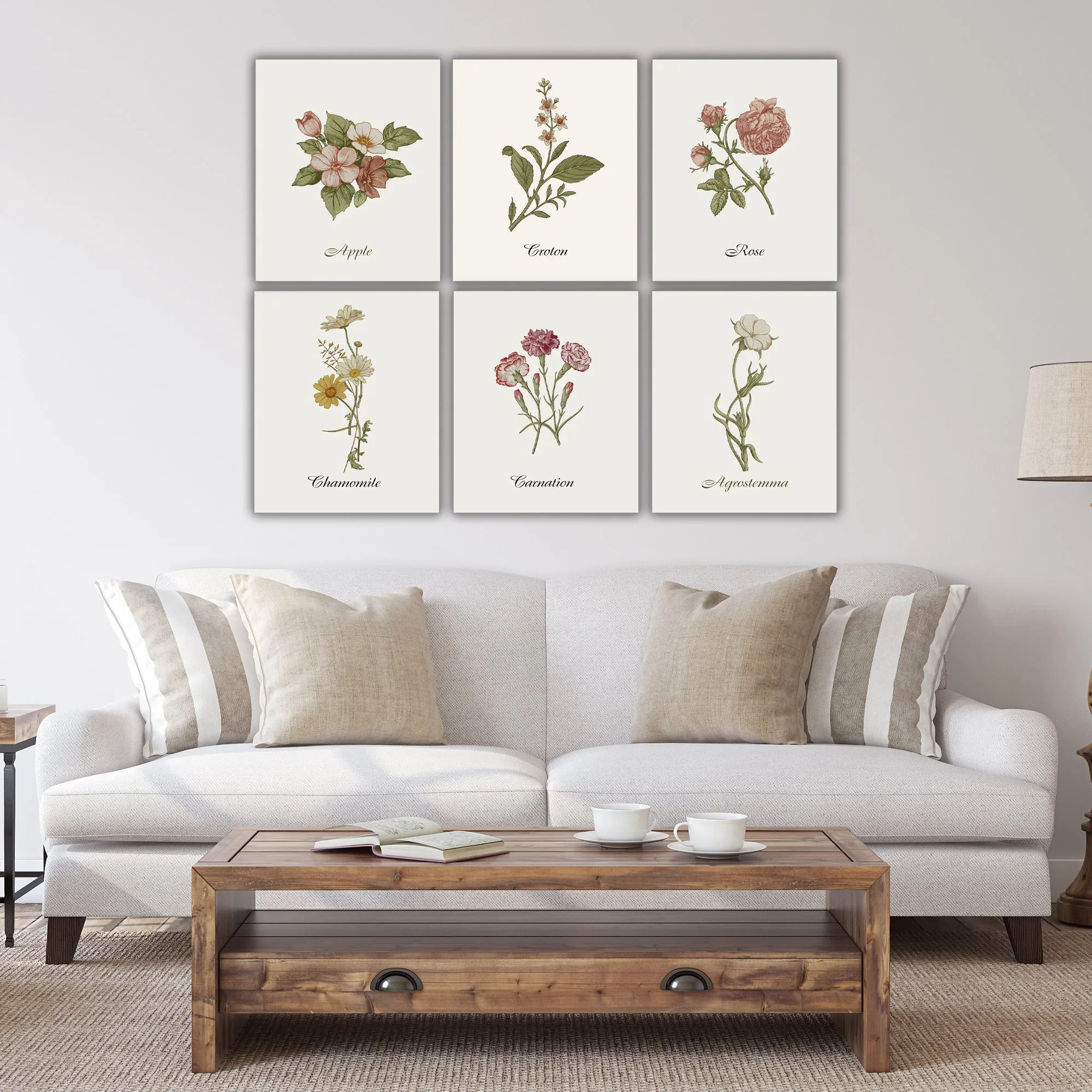 Vintage Floral Canvas Prints