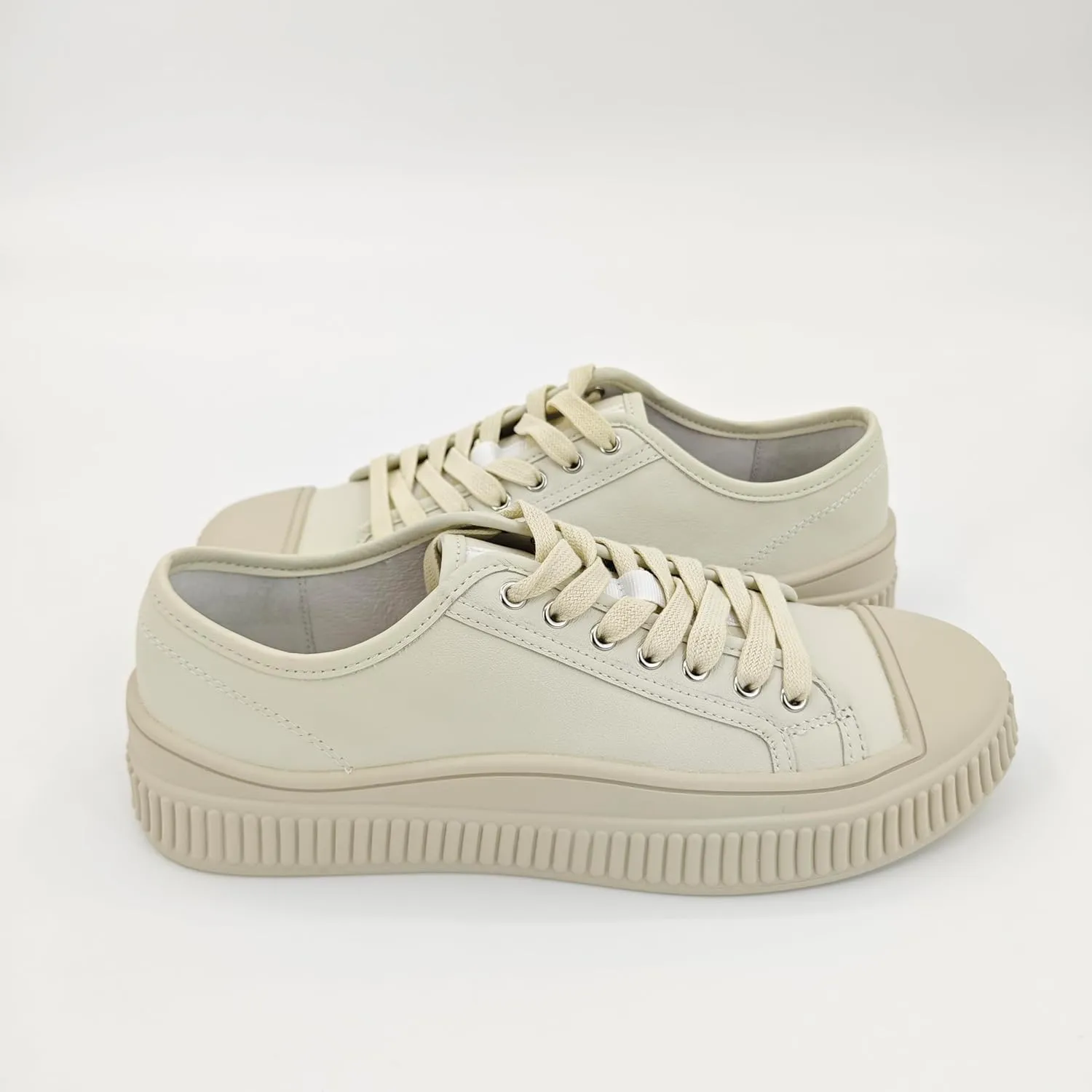 White Genuine Leather Tennis Shoes Womens Sneakers Fashion Casual Sneakers for Women Low Top Lace Up Walking Shoes