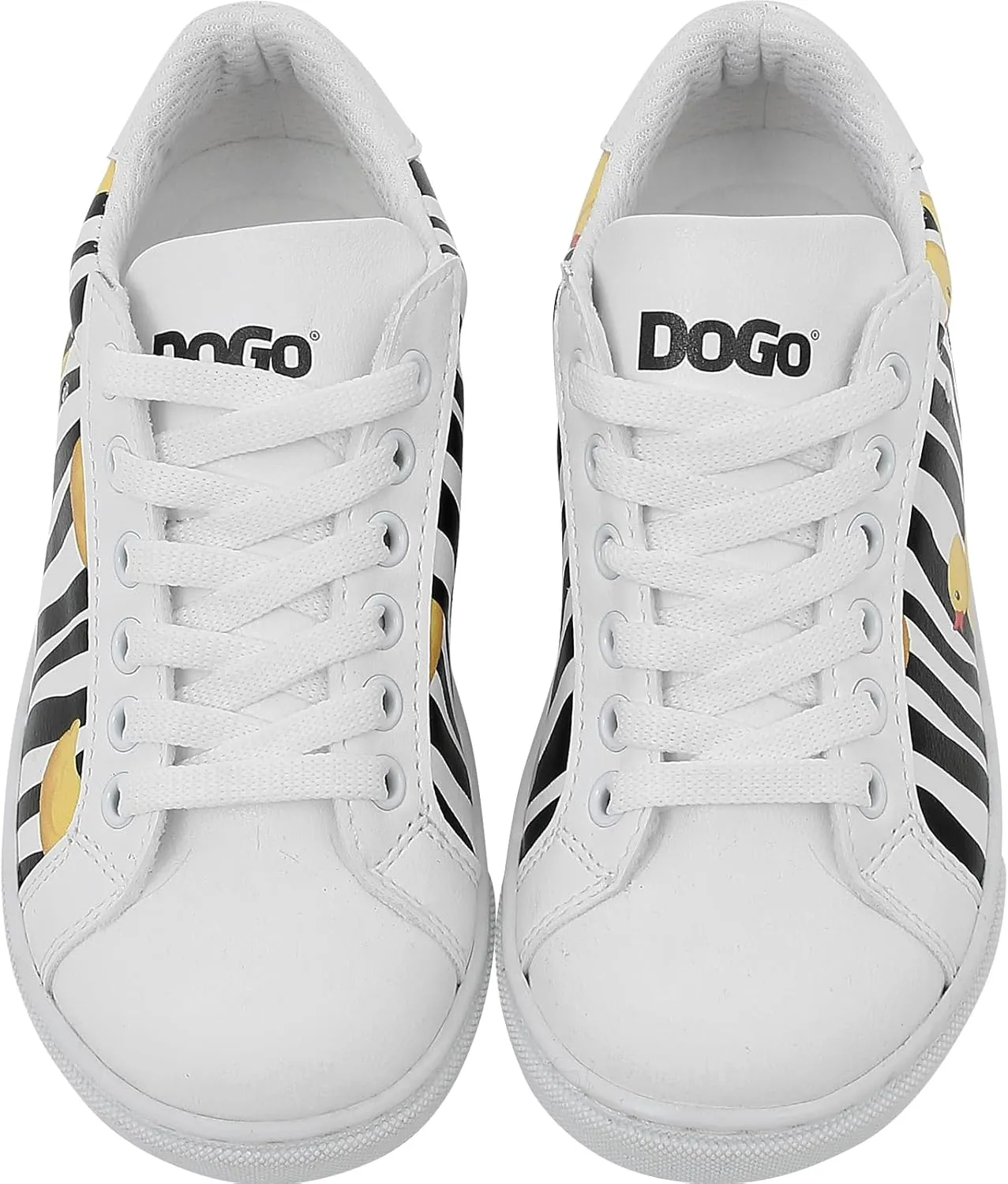 White Sneakers for Kids - Vegan Leather and Unique Design Fashion Sneakers for Kids